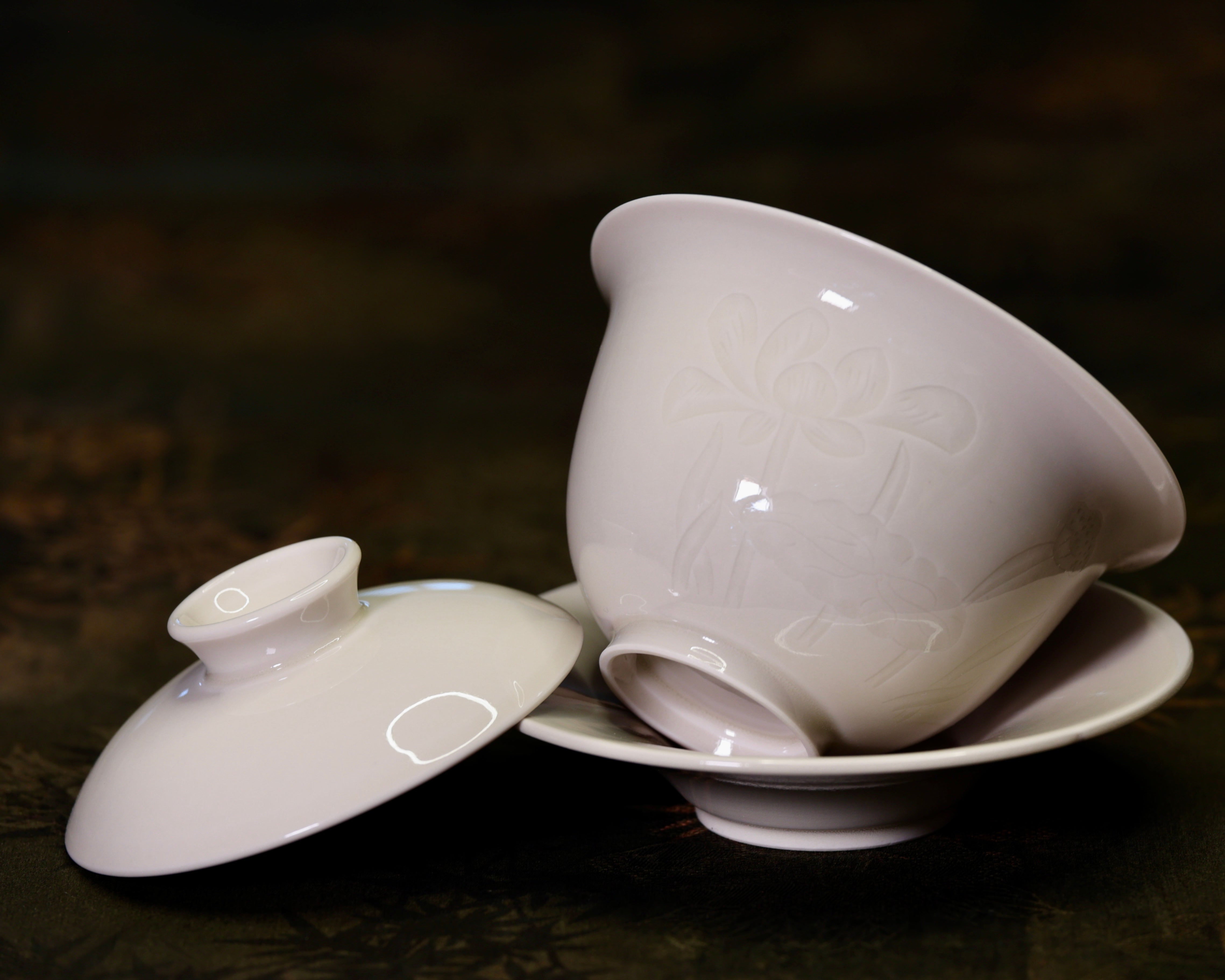 Ding Kiln Master Handcrafted Gai Wan 定窯三才蓋碗