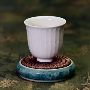 Ding Kiln Double Lotus Pattern Teacup 定窯雙蓮紋杯