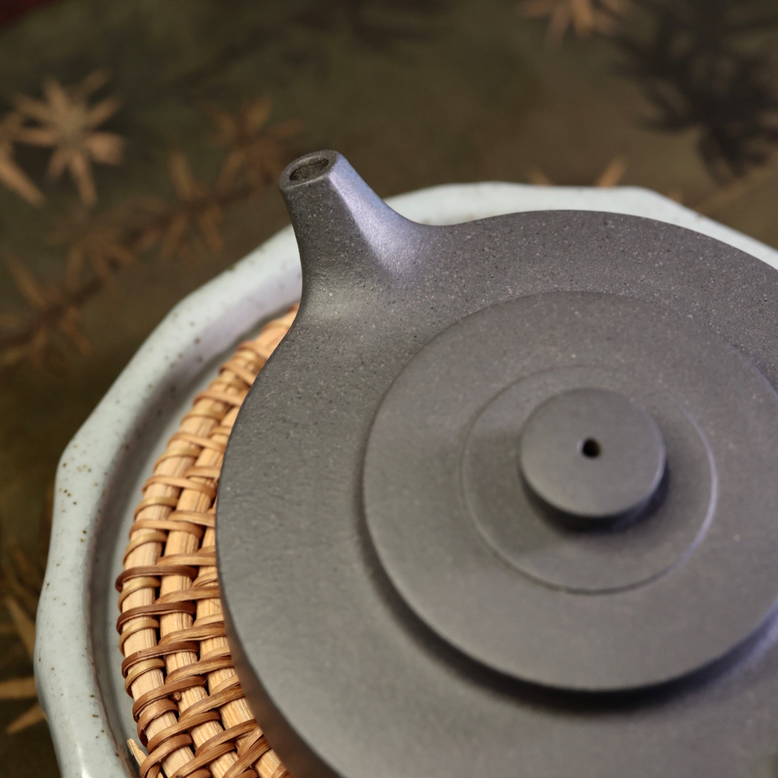 Zhou Pan Purple Clay Teapot 青灰段泥周盤壺