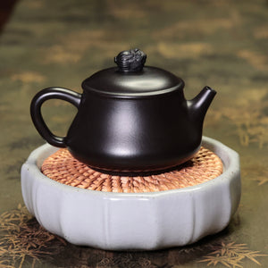 Baicai Shi Piao Purple Clay Teapot 百財石瓢壺