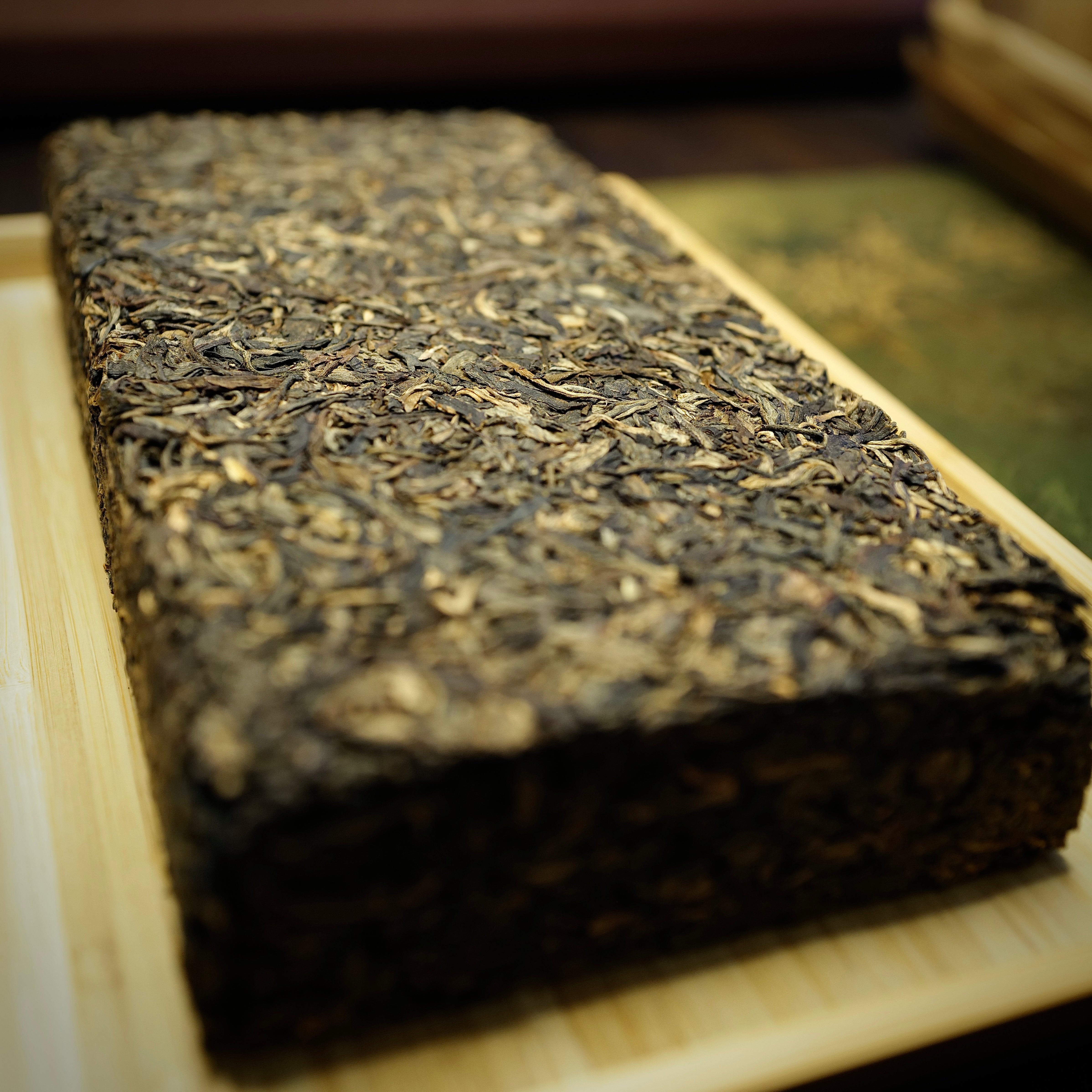 SCAFTEA SELECTED 2007 Bulang Mountain Aged Raw Puerh Tea Brick 布朗山生磚