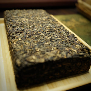 SCAFTEA SELECTED 2007 Bulang Mountain Aged Raw Puerh Tea Brick 布朗山生磚