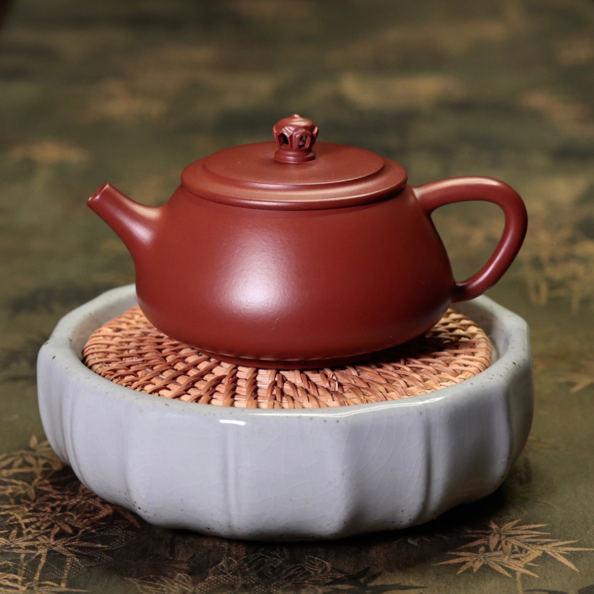 Chan Lian Shipiao Purple Clay Teapot 禪蓮石瓢壺